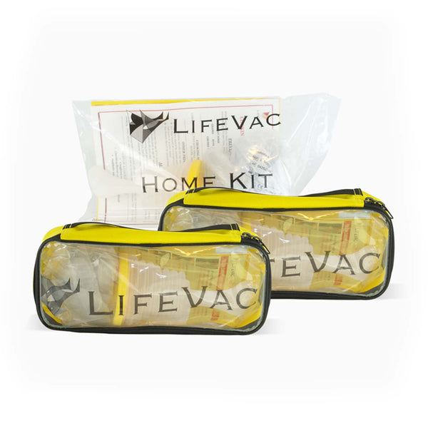LifeVac Home Kit and 2 Yellow Travel Kit Bundle