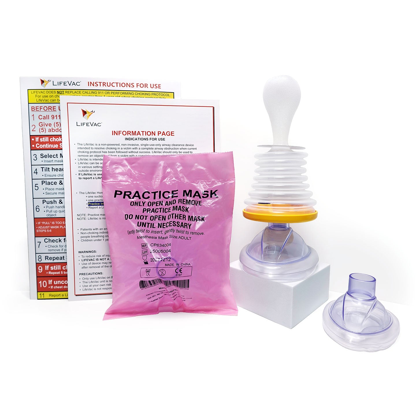 LifeVac Home Kit - Toddler and Adult Choking Rescue Device